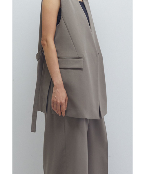 1er Arrondissement（プルミエアロンディスモン）の「TWドスキンノーカラージレ（その他アウター・レディース・ブラック系その他3/モカ・36/38）」の11枚目の写真