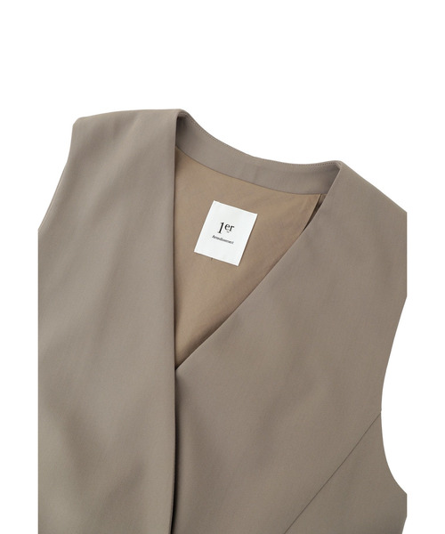 1er Arrondissement（プルミエアロンディスモン）の「TWドスキンノーカラージレ（その他アウター・レディース・ブラック系その他3/モカ・36/38）」の18枚目の写真