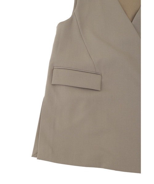 1er Arrondissement（プルミエアロンディスモン）の「TWドスキンノーカラージレ（その他アウター・レディース・ブラック系その他3/モカ・36/38）」の20枚目の写真