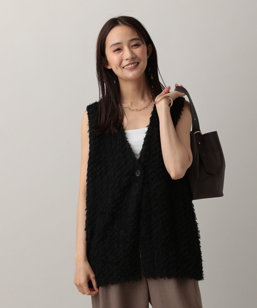 値下げ！ANNUAL フリンジベスト　新品 セール】さらさらフリンジベスト/962807（ベスト）｜GLOBAL WORK