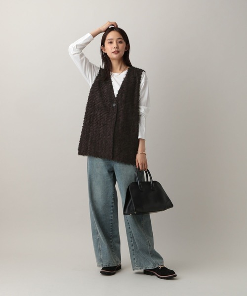 GLOBAL WORK（グローバルワーク）の「MATINEE LINE/フリンジベスト/583801（ベスト・レディース・ブラウン/ブラック・MEDIUM/LARGE）」の11枚目の写真