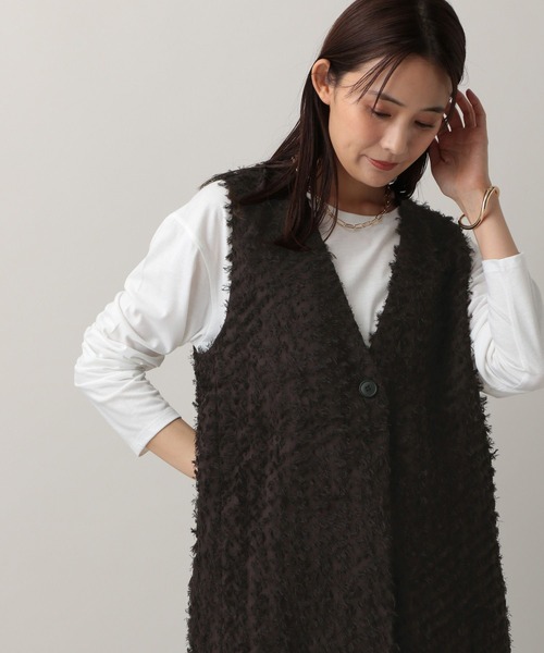 GLOBAL WORK（グローバルワーク）の「MATINEE LINE/フリンジベスト/583801（ベスト・レディース・ブラウン/ブラック・MEDIUM/LARGE）」の15枚目の写真