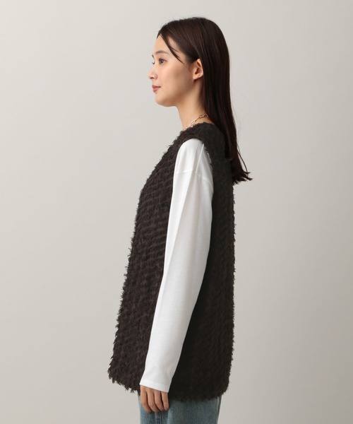 GLOBAL WORK（グローバルワーク）の「MATINEE LINE/フリンジベスト/583801（ベスト・レディース・ブラウン/ブラック・MEDIUM/LARGE）」の18枚目の写真