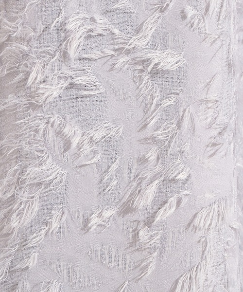 N.（N. Natural Beauty Basic）（エヌエヌナチュラルビューティーベーシック）の「【PS/低身長サイズ】カットジャガードギャザーワンピース（ワンピース・レディース・ブラック/グレー・PS/MEDIUM）」の4枚目の写真