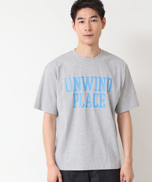 Dessin(デッサン)の「【洗える】オーガニックコットン ロゴプリントTシャツ(Tシャツ/カットソー・メンズ・グレー/チャコールグレー/ホワイト・02/03)」の3枚目の写真
