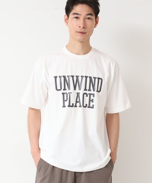 Dessin(デッサン)の「【洗える】オーガニックコットン ロゴプリントTシャツ(Tシャツ/カットソー・メンズ・グレー/チャコールグレー/ホワイト・02/03)」の19枚目の写真
