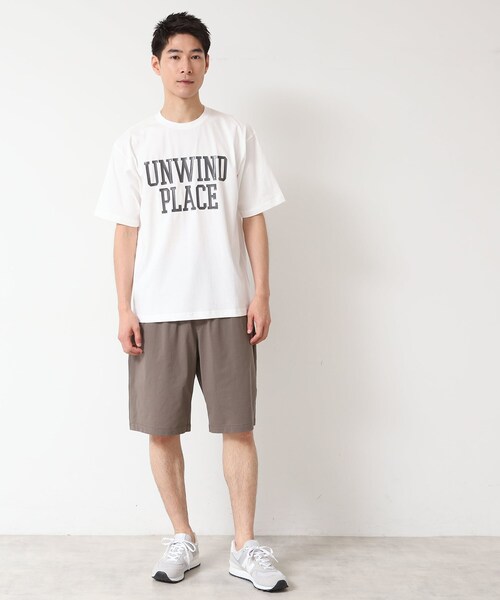 Dessin(デッサン)の「【洗える】オーガニックコットン ロゴプリントTシャツ(Tシャツ/カットソー・メンズ・グレー/チャコールグレー/ホワイト・02/03)」の9枚目の写真