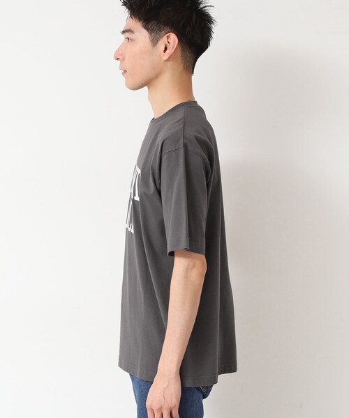 Dessin(デッサン)の「【洗える】オーガニックコットン ロゴプリントTシャツ(Tシャツ/カットソー・メンズ・グレー/チャコールグレー/ホワイト・02/03)」の21枚目の写真