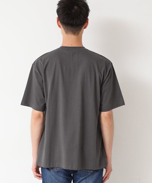 Dessin(デッサン)の「【洗える】オーガニックコットン ロゴプリントTシャツ(Tシャツ/カットソー・メンズ・グレー/チャコールグレー/ホワイト・02/03)」の15枚目の写真