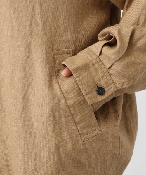 studio CLIP（スタディオクリップ）の「《先行予約/natural by clip》リネンツイルコクーンコート（チェスターコート・レディース・ベージュ・FREE）」の15枚目の写真