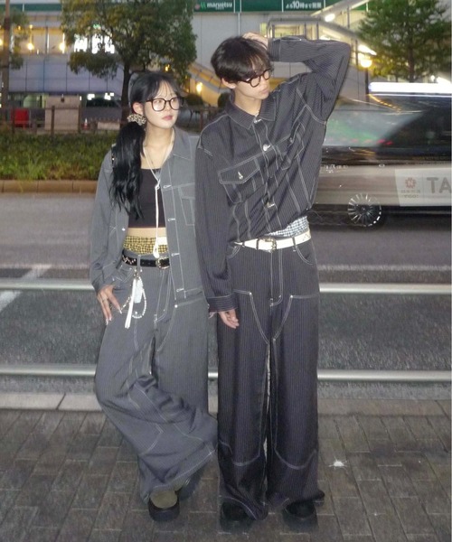 sedacle(セダクル)の「ステッチダブルニースラックス(スラックス・レディース・ネイビー/ブラック/グレー・SMALL/MEDIUM/LARGE)」の7枚目の写真