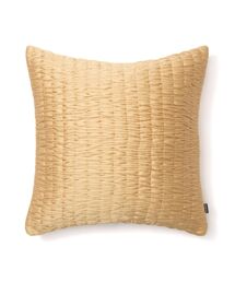 Francfranc（フランフラン）の「ソリッドギャザー  クッションカバー 45×45 イエロー（B095）（クッション/クッションカバー）」