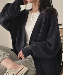 NinaetLina（ニナエリナ）の「ニット カーディガン ミドルゲージ（カーディガン/ボレロ）」