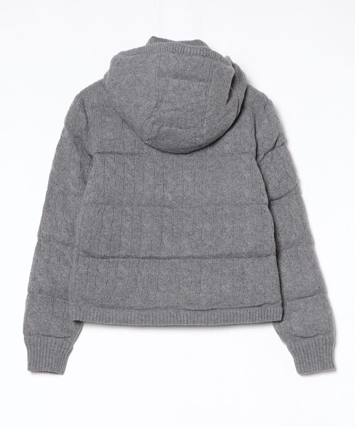 ケーブルニット ウールカシミヤ キルテッド ジャケット（その他