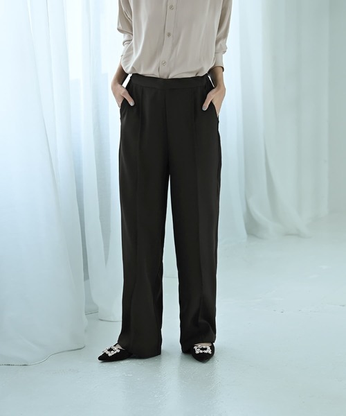 STYLE DELI(スタイルデリ)の「【Kana Oyama×BLK001】ワイドパンツ(その他パンツ・レディース・ブラック/ネイビー・FREE)」の5枚目の写真