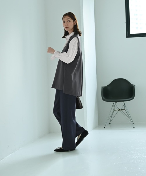 STYLE DELI(スタイルデリ)の「【Kana Oyama×BLK001】ワイドパンツ(その他パンツ・レディース・ブラック/ネイビー・FREE)」の13枚目の写真