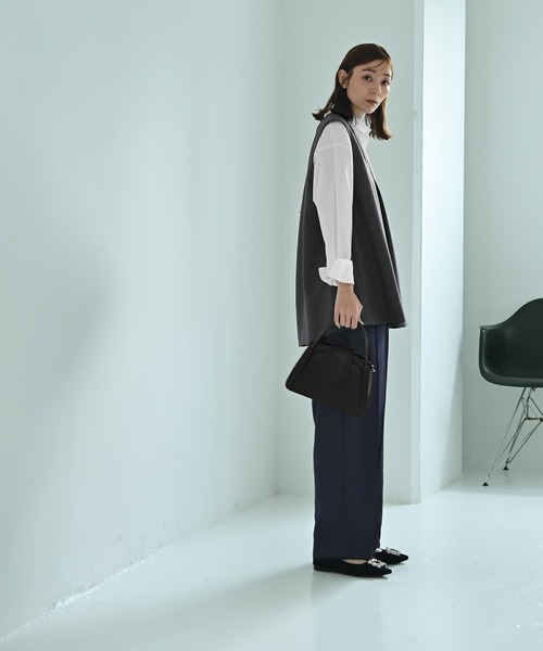 STYLE DELI(スタイルデリ)の「【Kana Oyama×BLK001】ワイドパンツ(その他パンツ・レディース・ブラック/ネイビー・FREE)」の15枚目の写真