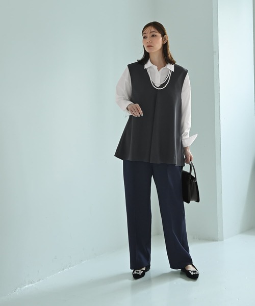 STYLE DELI(スタイルデリ)の「【Kana Oyama×BLK001】ワイドパンツ(その他パンツ・レディース・ブラック/ネイビー・FREE)」の17枚目の写真