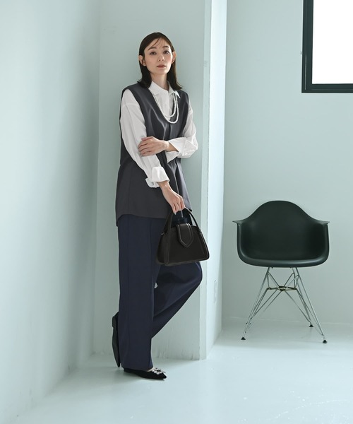 STYLE DELI(スタイルデリ)の「【Kana Oyama×BLK001】ワイドパンツ(その他パンツ・レディース・ブラック/ネイビー・FREE)」の19枚目の写真
