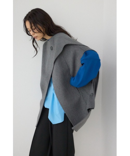 AZUL BY MOUSSY PLUS ストールリバーポンチョ せいらちゃん着用 AZUL BY MOUSSY | 【PLUS】ストールリバーポンチョ (その他アウター