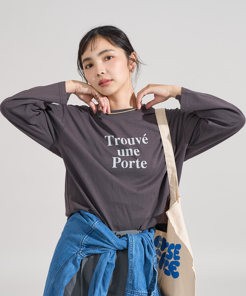 FREAK'S STORE(フリークスストア)の「【セットアイテム】オーガンジー ロゴTシャツセット(Tシャツ/カットソー・レディース・オフホワイト/サックスブルー/チャコール・フリ-)」の8枚目の写真