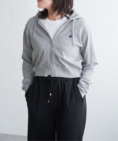 VENCEEXCHANGE(ヴァンスエクスチェンジ)の「BEVERLY HILLS POLO CLUB クロップドフルジップパーカー(パーカー・レディース・グレー/ブラック/オレンジ/グリーン/ブルー/杢グレー・FREE)」の3枚目の写真
