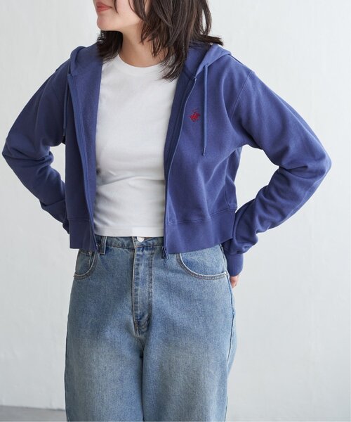 VENCEEXCHANGE(ヴァンスエクスチェンジ)の「BEVERLY HILLS POLO CLUB クロップドフルジップパーカー(パーカー・レディース・グレー/ブラック/オレンジ/グリーン/ブルー/杢グレー・FREE)」の8枚目の写真