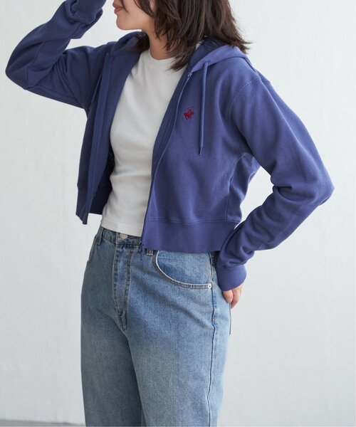 VENCEEXCHANGE(ヴァンスエクスチェンジ)の「BEVERLY HILLS POLO CLUB クロップドフルジップパーカー(パーカー・レディース・グレー/ブラック/オレンジ/グリーン/ブルー/杢グレー・FREE)」の9枚目の写真