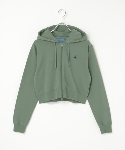 VENCEEXCHANGE(ヴァンスエクスチェンジ)の「BEVERLY HILLS POLO CLUB クロップドフルジップパーカー(パーカー・レディース・グレー/ブラック/オレンジ/グリーン/ブルー/杢グレー・FREE)」の12枚目の写真