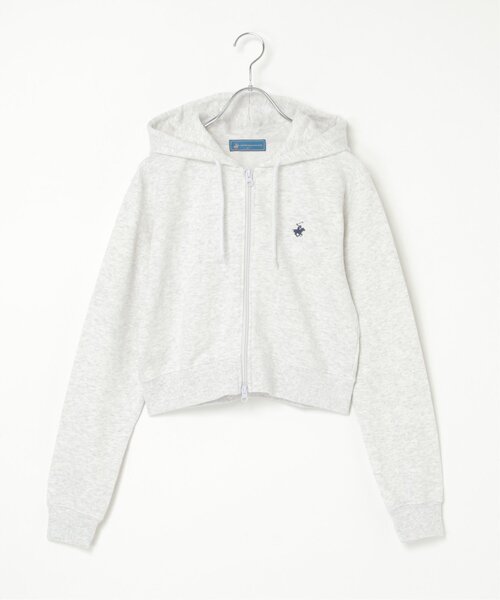 VENCEEXCHANGE(ヴァンスエクスチェンジ)の「BEVERLY HILLS POLO CLUB クロップドフルジップパーカー(パーカー・レディース・グレー/ブラック/オレンジ/グリーン/ブルー/杢グレー・FREE)」の13枚目の写真
