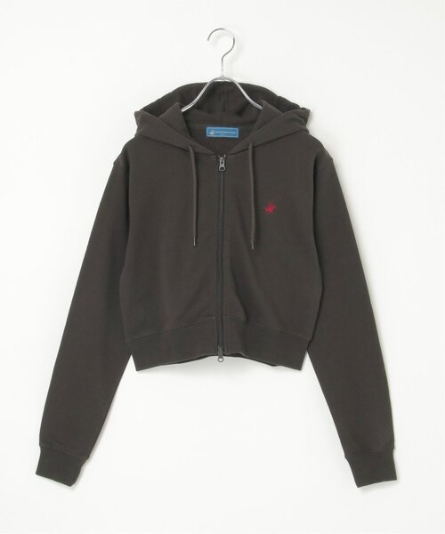 VENCEEXCHANGE(ヴァンスエクスチェンジ)の「BEVERLY HILLS POLO CLUB クロップドフルジップパーカー(パーカー・レディース・グレー/ブラック/オレンジ/グリーン/ブルー/杢グレー・FREE)」の14枚目の写真