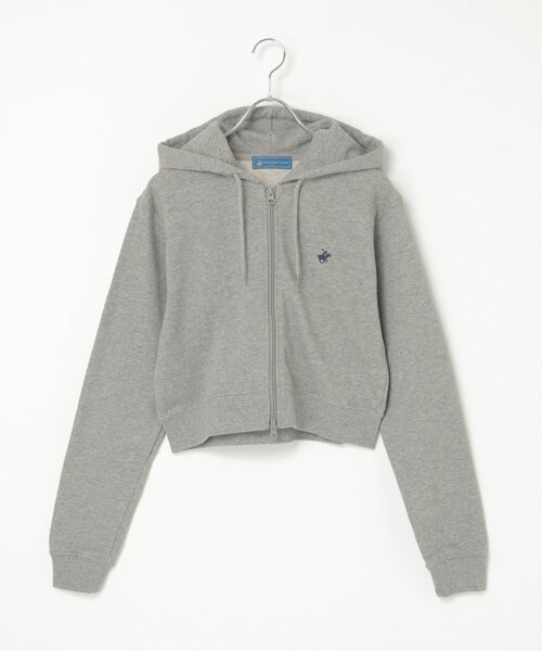 VENCEEXCHANGE(ヴァンスエクスチェンジ)の「BEVERLY HILLS POLO CLUB クロップドフルジップパーカー(パーカー・レディース・グレー/ブラック/オレンジ/グリーン/ブルー/杢グレー・FREE)」の17枚目の写真