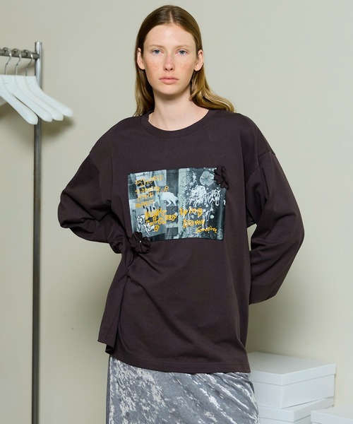 MAISON SPECIAL / 長袖Tシャツ/1/コットン/PUP/総柄/11251411307// Garden Flower Photo Print Long Sleeve Tee/ガーデンフォトフラワー