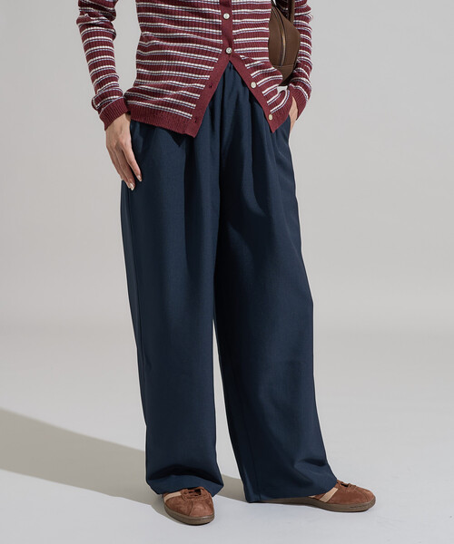 FREAK'S STORE（フリークスストア）の「【3点セットアイテム～トリオットシリーズ～】ジャケット セットアップ ブラウスセット 限定展開（セットアップ・レディース・ネイビー/ブラウン/ライトグレー・SMALL/MEDIUM）」の17枚目の写真