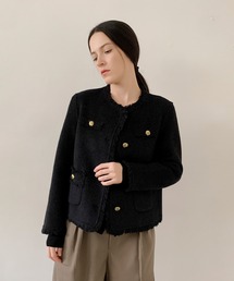 DECADE CLASSIC（ディケイド クラシック）の「DECADE CLASSIC フリンジノーカラーコート (AW)（ノーカラーコート）」