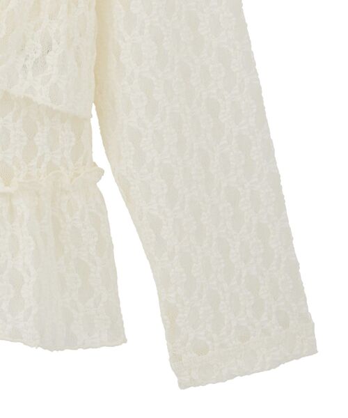 earth music&ecology（アースミュージックアンドエコロジー）の「レースフリルメローカーディガン（シャツ/ブラウス・レディース・アイボリー/ブラウン・FREE）」の18枚目の写真