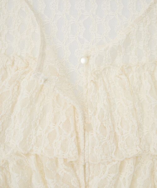 earth music&ecology（アースミュージックアンドエコロジー）の「レースフリルメローカーディガン（シャツ/ブラウス・レディース・アイボリー/ブラウン・FREE）」の22枚目の写真