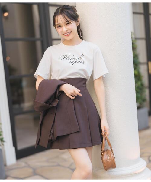 WILLSELECTION(ウィルセレクション)の「ハイウエストプリーツミニスカート(スカート・レディース・ピンク/ダークブラウン/ブラック・FREE)」の18枚目の写真