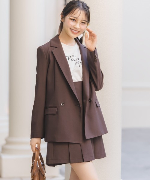 WILLSELECTION(ウィルセレクション)の「ハイウエストプリーツミニスカート(スカート・レディース・ピンク/ダークブラウン/ブラック・FREE)」の1枚目の写真