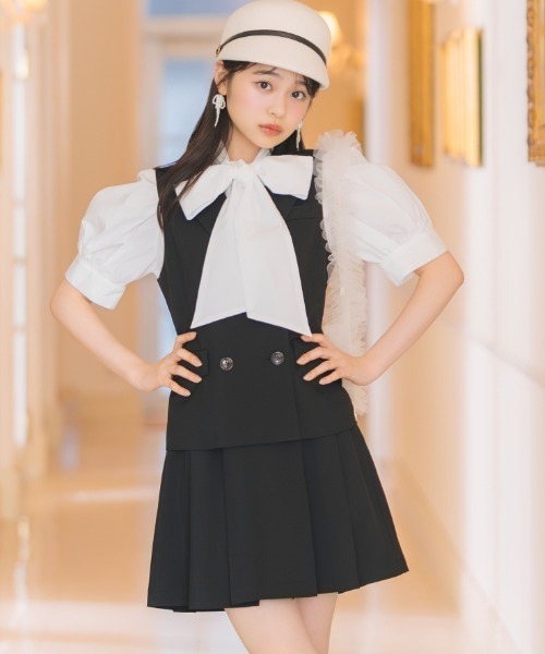 WILLSELECTION(ウィルセレクション)の「ハイウエストプリーツミニスカート(スカート・レディース・ピンク/ダークブラウン/ブラック・FREE)」の2枚目の写真