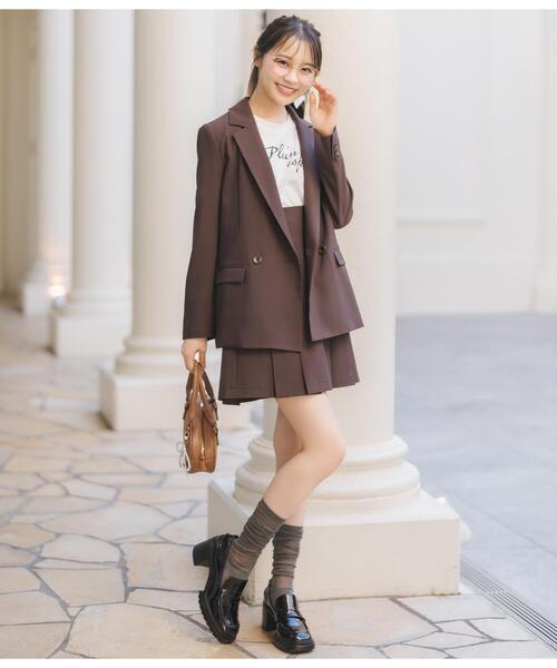 WILLSELECTION(ウィルセレクション)の「ハイウエストプリーツミニスカート(スカート・レディース・ピンク/ダークブラウン/ブラック・FREE)」の5枚目の写真