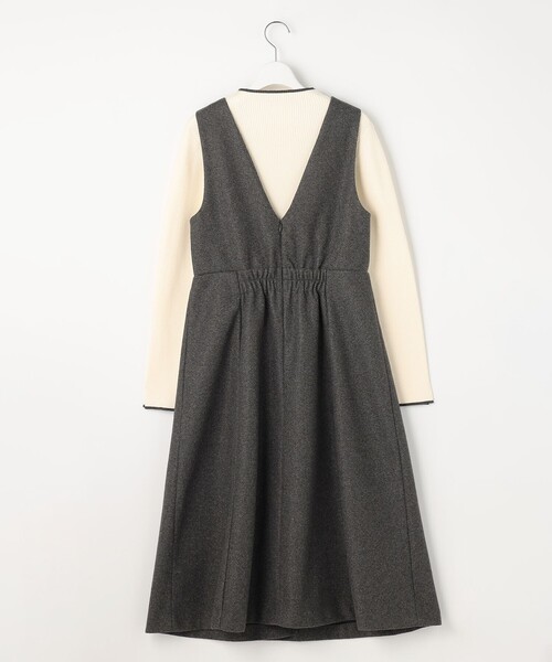 ANY SIS（エニィスィス）の「【2SET】ジャンパースカート × ニット セット（セットアップ・レディース・ベージュ系/グレー系・X-LARGE）」の11枚目の写真