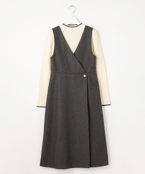 ANY SIS（エニィスィス）の「【2SET】ジャンパースカート × ニット セット（セットアップ・レディース・ベージュ系/グレー系・X-LARGE）」の18枚目の写真