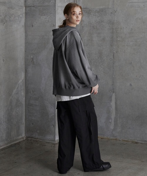 SERACE（セラス）の「【SERACE】Vintage design heavy weight spray full zip parker / ヴィンテージデザインヘビーウェイトスプレーフルジップパーカー（パーカー・メンズ・ブラック/グレー/ブルー/ホワイト・L/S/M）」の10枚目の写真