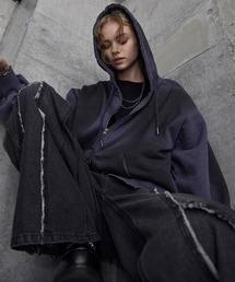 SERACE（セラス）の「【SERACE】Vintage design heavy weight spray full zip parker / ヴィンテージデザインヘビーウェイトスプレーフルジップパーカー（パーカー）」