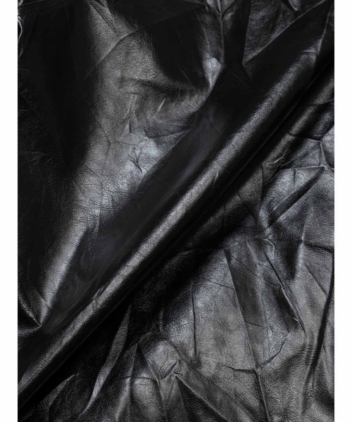 LOW CLASSIC(ロウ クラシック)の「TEXTURED LEATHER HALF COAT(その他アウター・レディース・ブラック・S)」の19枚目の写真