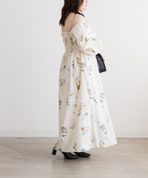 CLETTE(クレット)の「CLETTEオリジナル3WAYスリーブロングワンピース(ワンピース・レディース・アイボリー系/ネイビー/ブラック/ブラック系その他・LL/4L/3L)」の12枚目の写真