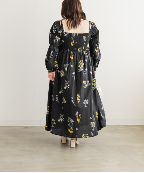 CLETTE(クレット)の「CLETTEオリジナル3WAYスリーブロングワンピース(ワンピース・レディース・アイボリー系/ネイビー/ブラック/ブラック系その他・LL/4L/3L)」の7枚目の写真