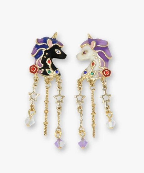 ANNA SUI(アナスイ)の「ユニコーンモチーフ イヤリング(イヤリング・レディース・マルチ・ONE SIZE)」の1枚目の写真