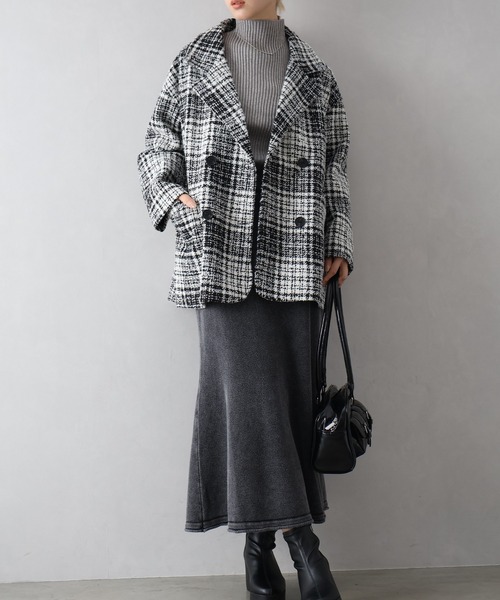 セール】ブークレチェックビッグジャケット（その他アウター）｜SpRay